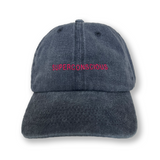 Superconscious Embroidered Stone Washed Cap Navy / Pink