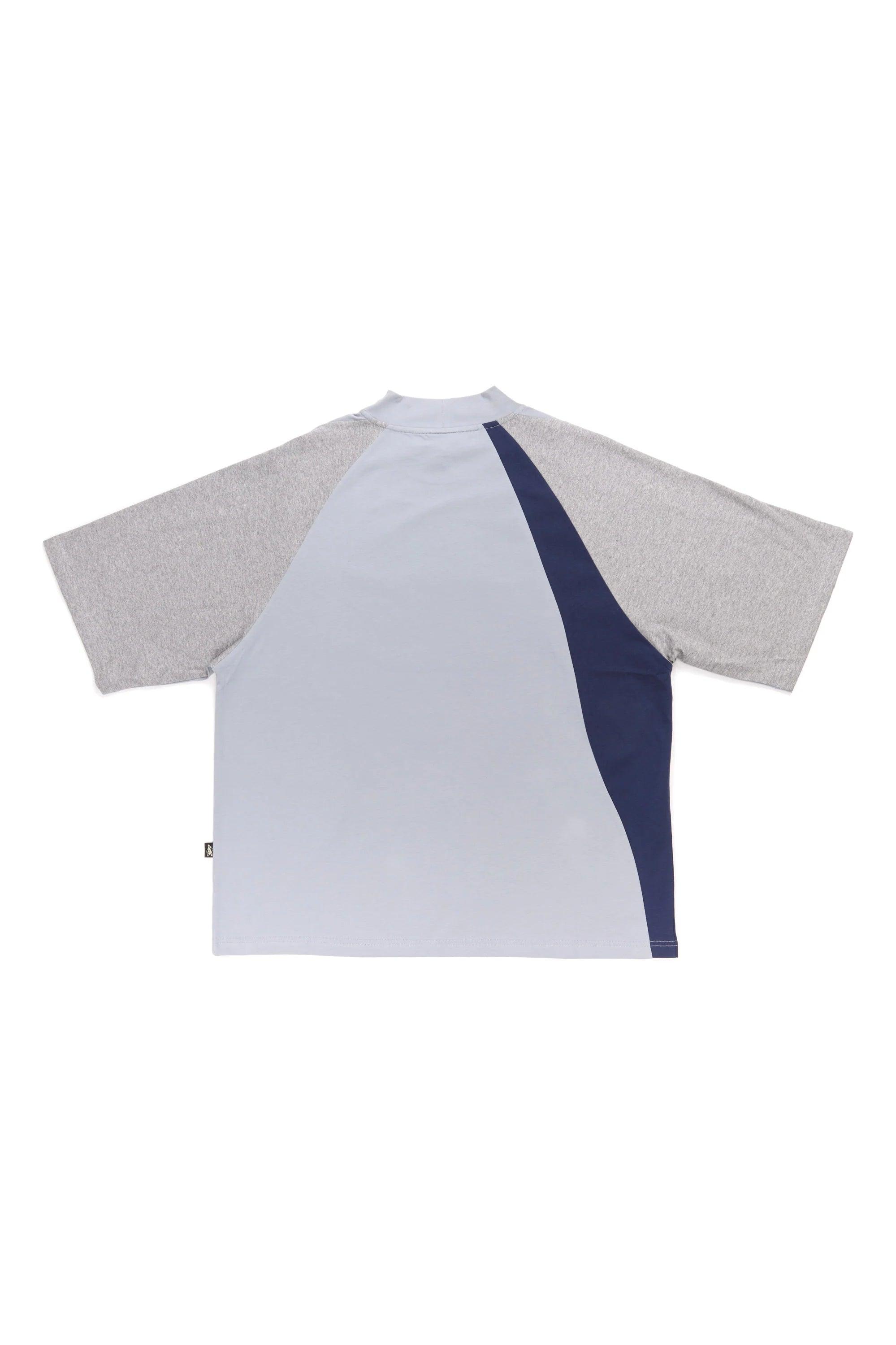 PAM / Perks and Mini Buoyant Panel Mock Neck SS Top - Cement - SUPERCONSCIOUS BERLIN