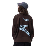 PAM / Perks and Mini - Floating Eyes Crew Neck Sweat - Dirt