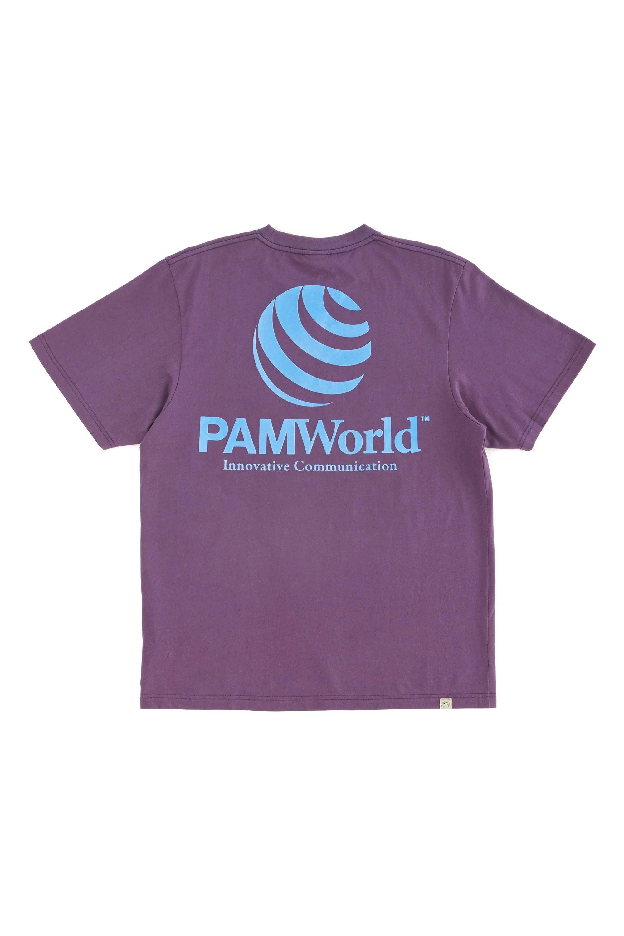 PAM / Perks and Mini - P. World SS Tee - Mulberry - T-Shirts