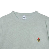 Partimento Classic Crest Wool Knit Crewneck - Mint Gray - SUPERCONSCIOUS BERLIN