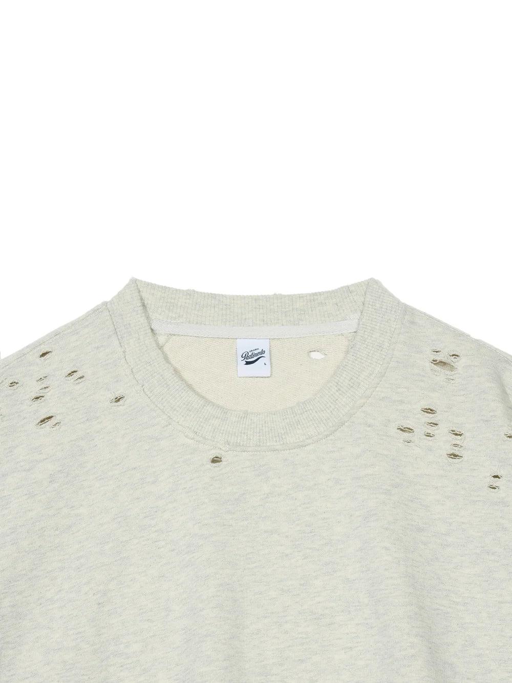 Partimento Destroy Damage Sweatshirt - Light Melange Gray -