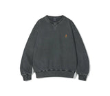 Partimento [Heavyweight] Classic Crest Pigment Sweatshirt - Charcoal
