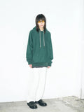 Partimento Layered Structure Hoodie - Green - Sweatshirts