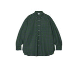 Partimento Mild Tartan Check A-Line Overfit Shirt - Green - SUPERCONSCIOUS BERLIN
