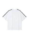 Partimento Striped Football T-shirt - White - S - T-Shirts