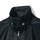 Partimento [Vegan Leather] Oversize Bomber Jacket - Black - SUPERCONSCIOUS BERLIN