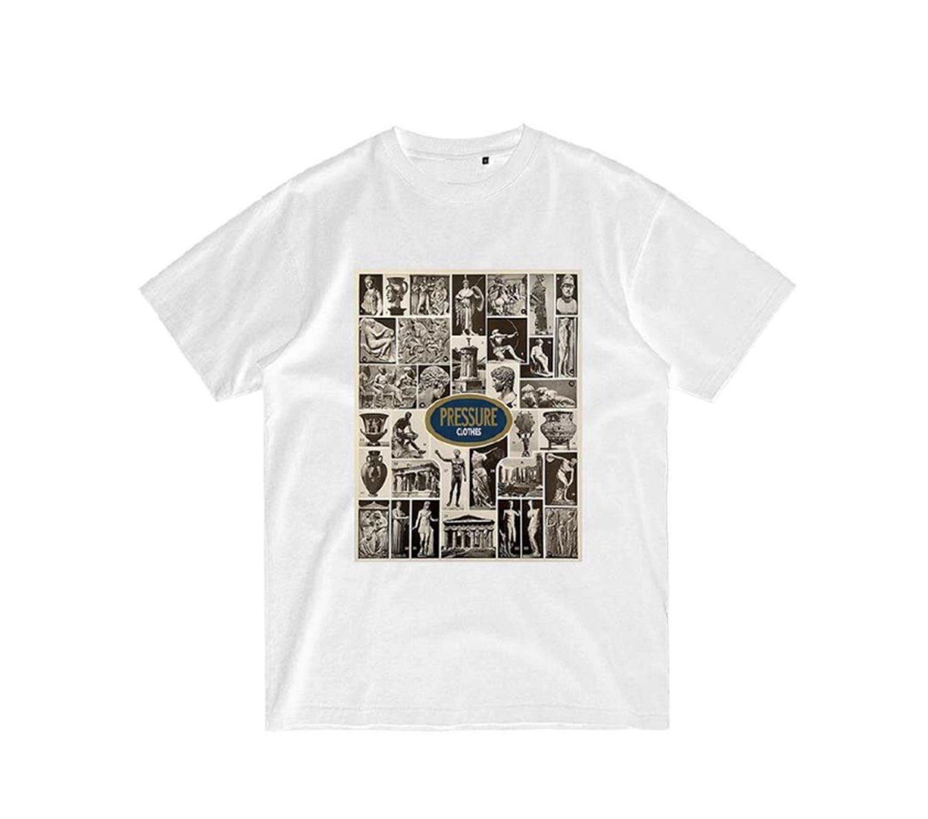 Pressure Paris White Poster t-shirt - SUPERCONSCIOUS BERLIN