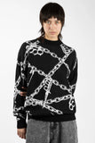 Wasted Paris Knuckles Sweater -Black