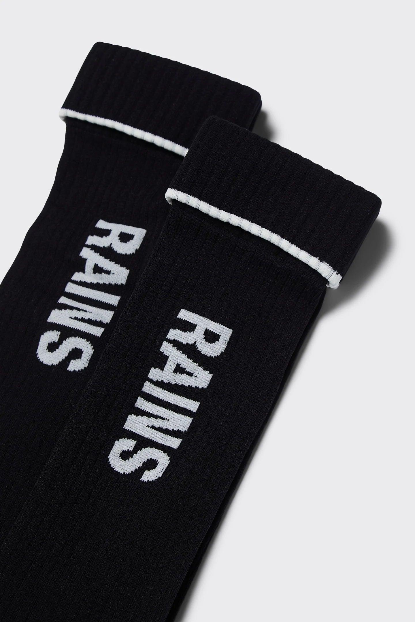 Rains Logo Socks 2-pack - Black - SUPERCONSCIOUS BERLIN