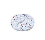Space Available Dualism Recycled Plastic Coasters Set of 4 - White/Multi