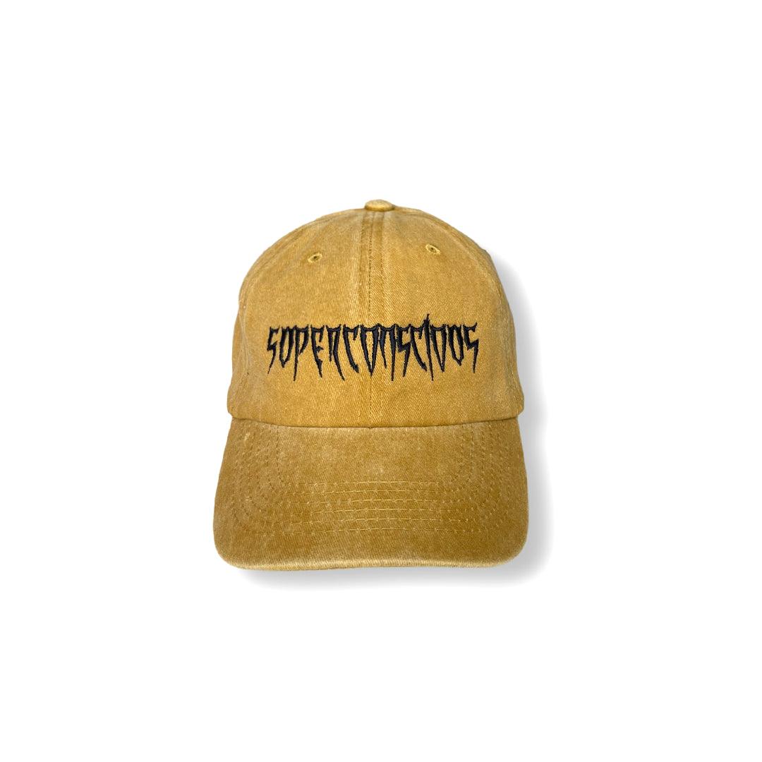 Superconscious Embroidered Stone Washed Cap Yellow / Black -