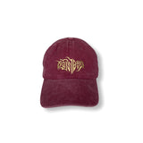 Superconscious Outsiders Embroidered Stone Washed Cap Bordeaux/Gold