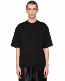 Superconscious Oversized High Collar Boxy T-Shirt - Black