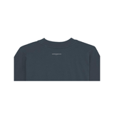 Superconscious Oversized High Collar Boxy T-Shirt -Dark Grey