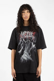 Wasted Paris Scythe T-Shirt - Faded Black