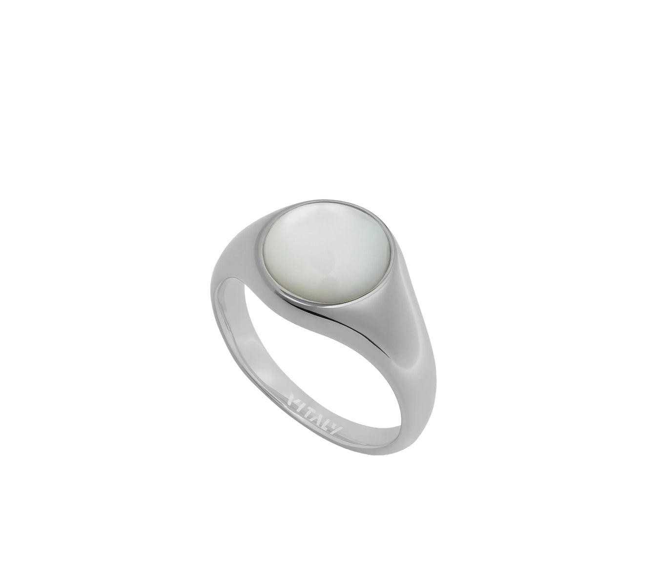 VITALY Bond Stainless Steel Ring / Pearl - SUPERCONSCIOUS BERLIN