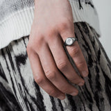 VITALY Bond Stainless Steel Ring / Pearl - SUPERCONSCIOUS BERLIN