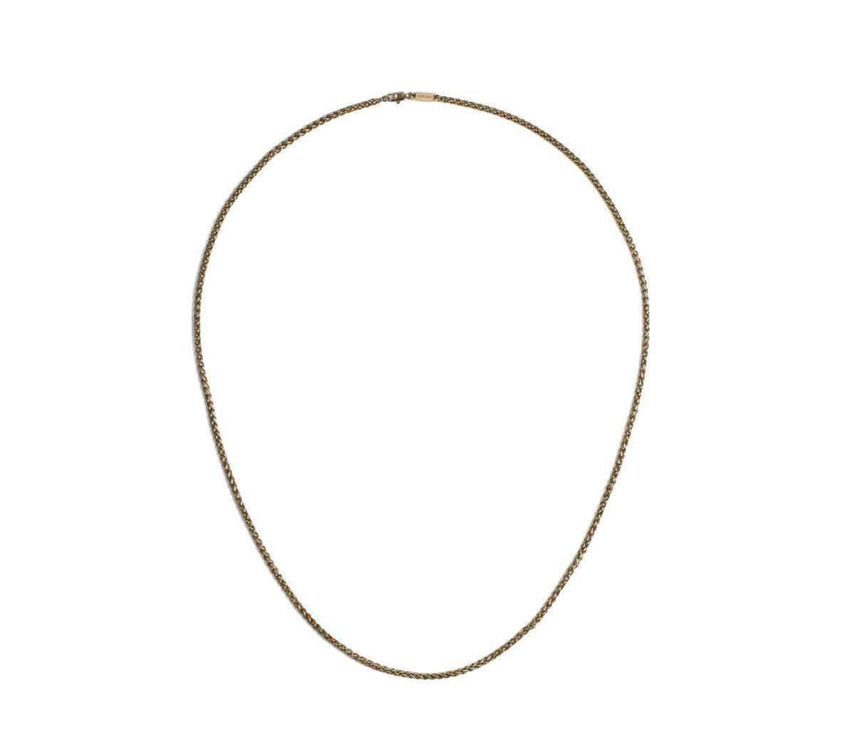 VITALY Wheat Chain Gold Necklace - SUPERCONSCIOUS BERLIN