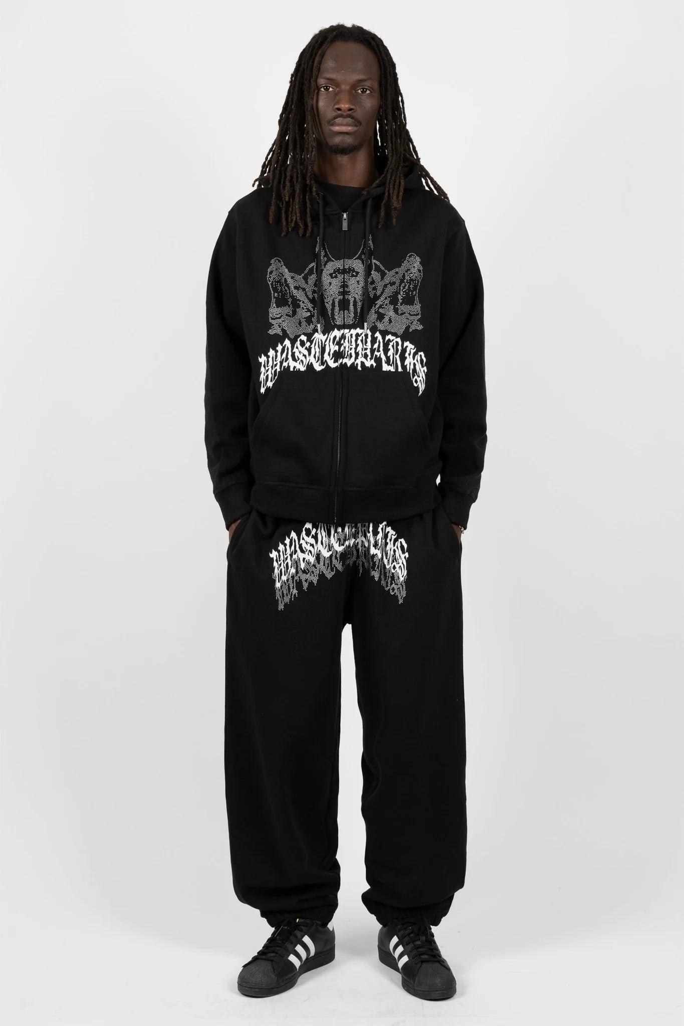 Wasted Paris Hoodie Zip-up Guardian - Black - Sweatshirts