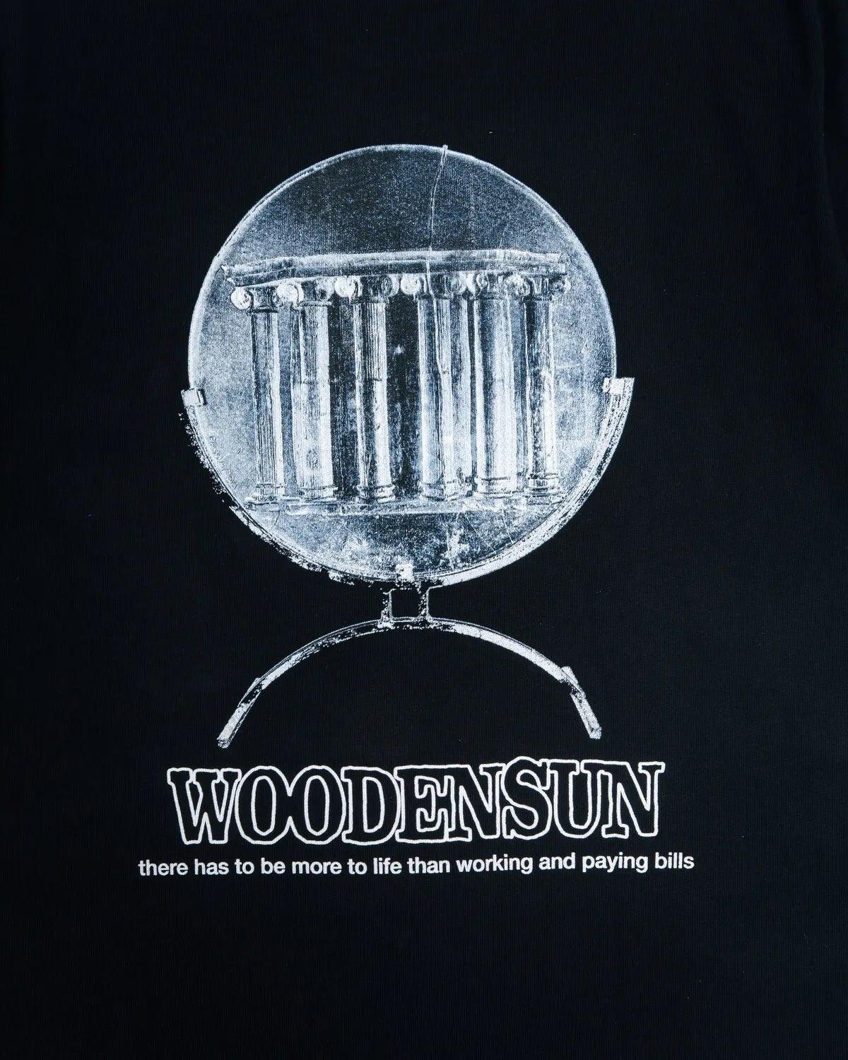Woodensun Quiet Journey T-shirt / Black - SUPERCONSCIOUS BERLIN