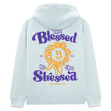 On Vacation Too Blessed to be Stressed Ladies Hoodie - Ice, Sweatshirts, On Vacation, SUPERCONSCIOUS BERLIN- SUPERCONSCIOUS BERLIN